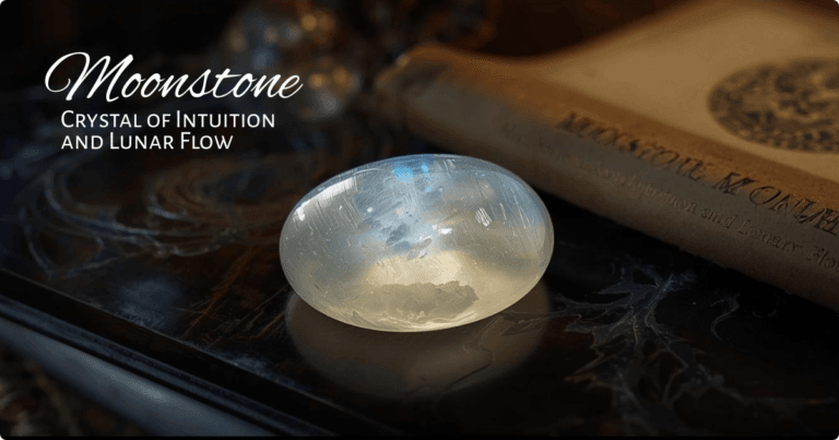 Cristal de piedra lunar: gema de la intuición y el flujo lunar