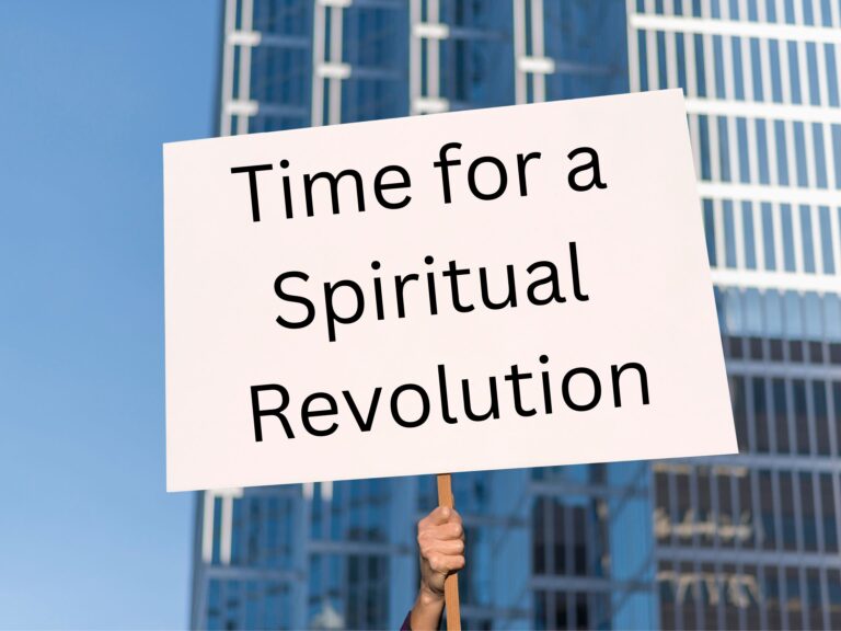 Es hora de una revolución espiritual