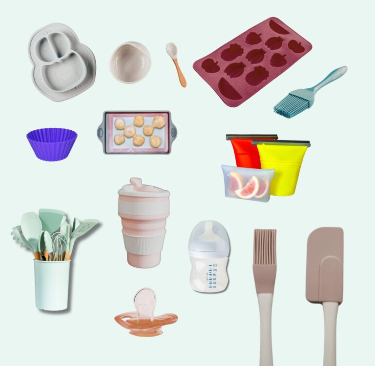Is silicone safe? This guide covers the safety, toxicity and microplastic profiles of silicone including cookware, bakeware, utensils, food storage bags, and baby products