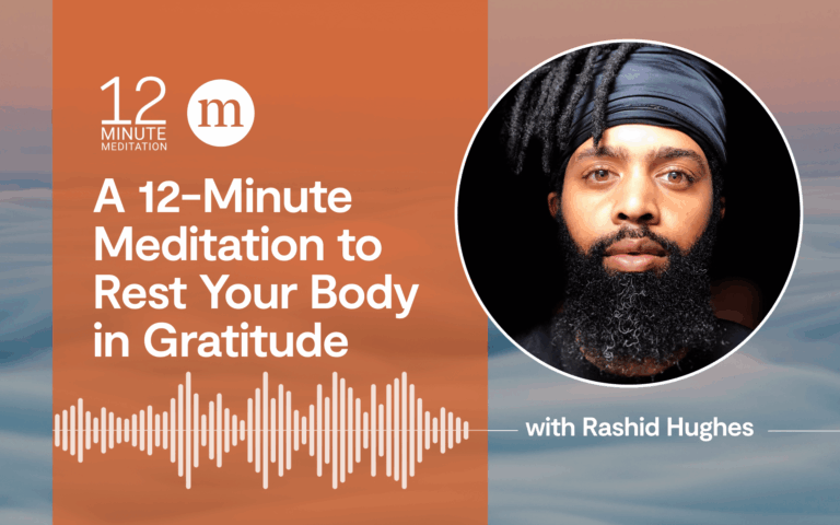 Descanse su cuerpo en gratitud con una meditación de 12 minutos Email Lead CTA
