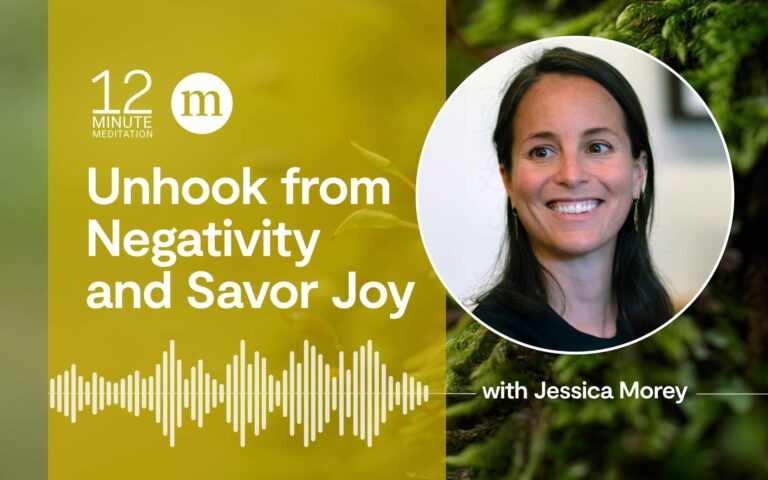 Una meditación de 12 minutos para desconectarse de la negatividad y saborear la alegría Email Lead CTA